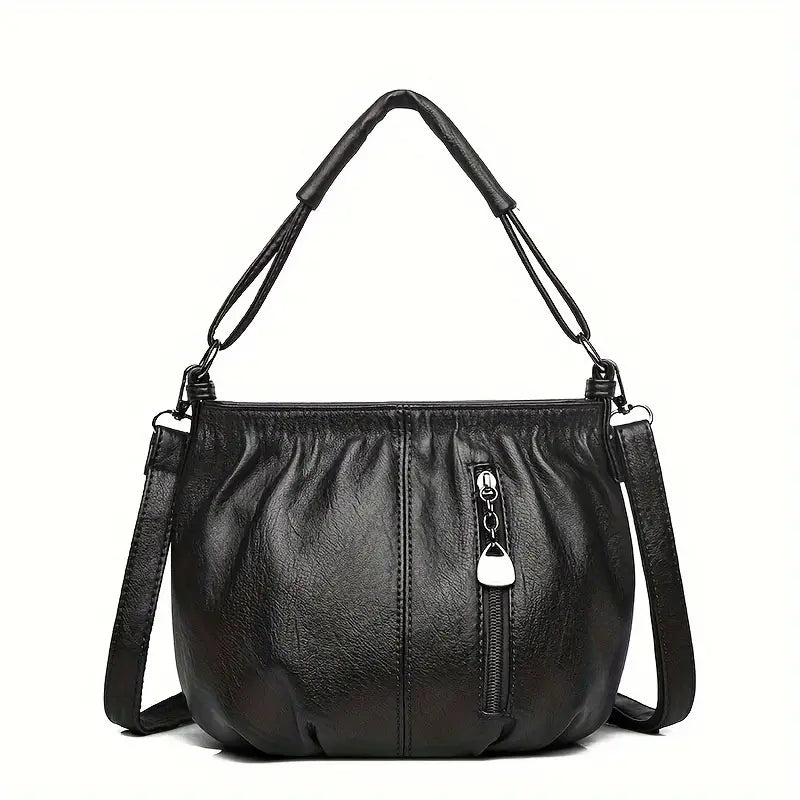 Bolsa de Couro Legítimo Charmelle + Carteira De Brinde