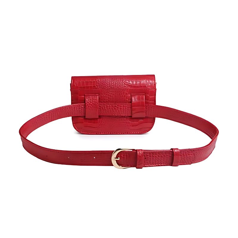 Cinto Pochete Feminino de Couro - Kroko 1