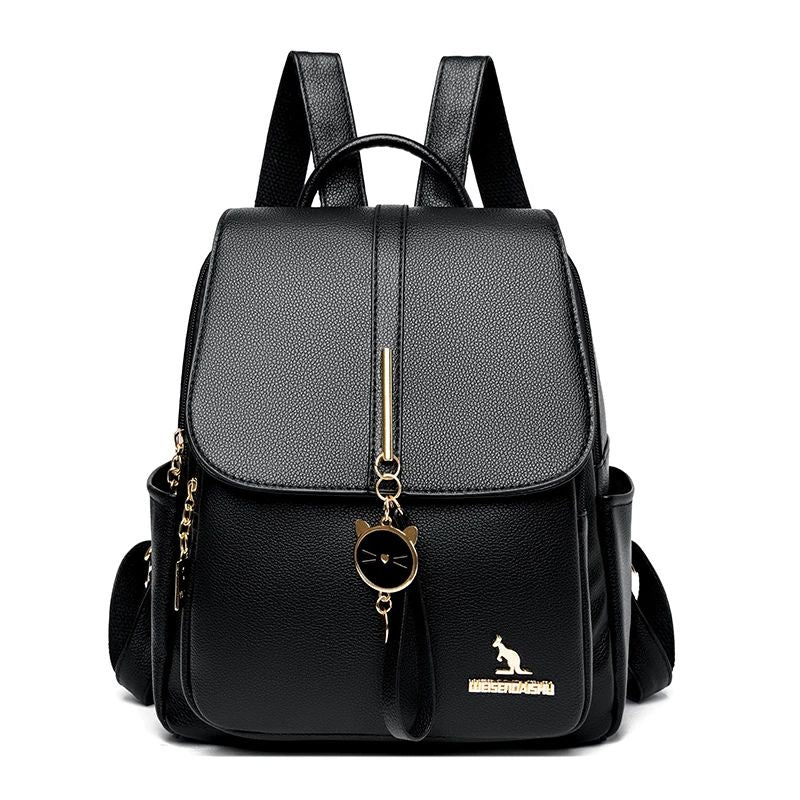 Mochila de Couro Feminina Cats 4