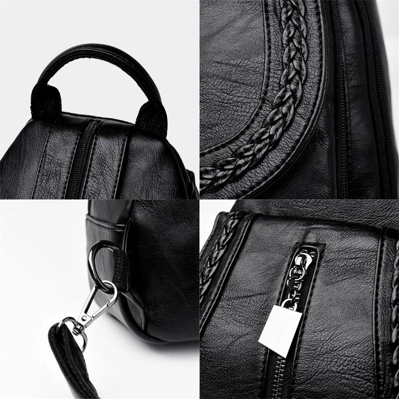 Mochila de Couro Feminina Dalsin 4
