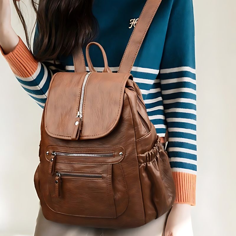 Mochila de Couro Feminina Malibu 6